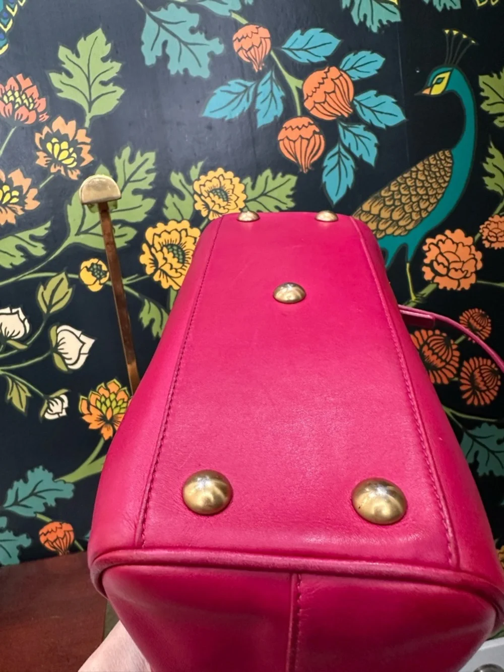 Saint Laurent Baby Duffle Pink Leather Crossbody Bag YSL Mini Boston - Picture 11 of 16